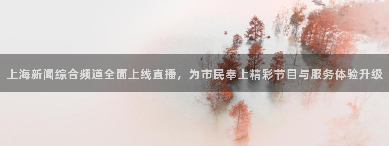 劲爆体育电视直播：上海新闻综合频道全面上线直播，为市民奉上精彩节目与服务体验升级